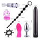 thumbnail image 4 of Juego de 6 piezas de silicona extragrande para entrenamiento anal, juego de cuentas anales, juguete avanzado para relajación muscular, kit de entrenamiento para mujeres, masajeador suave, herramienta, 4 of 4