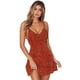 thumbnail image 2 of Vestido sin mangas con tirantes y estampado de puntos con cuello en V para mujer - SG Soledad Vestido de cabestrillo, 2 of 8