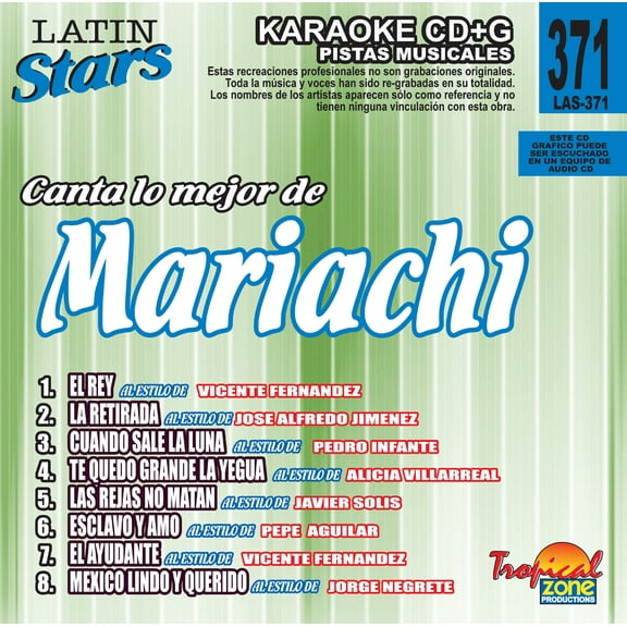 Karaoke Latin Stars 371 Mariachi Vol. 1