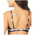 thumbnail image 2 of California Waves Juniors’ Cinch-Front Bralette High Tide Bikini Top, D/DD, Black, 2 of 2