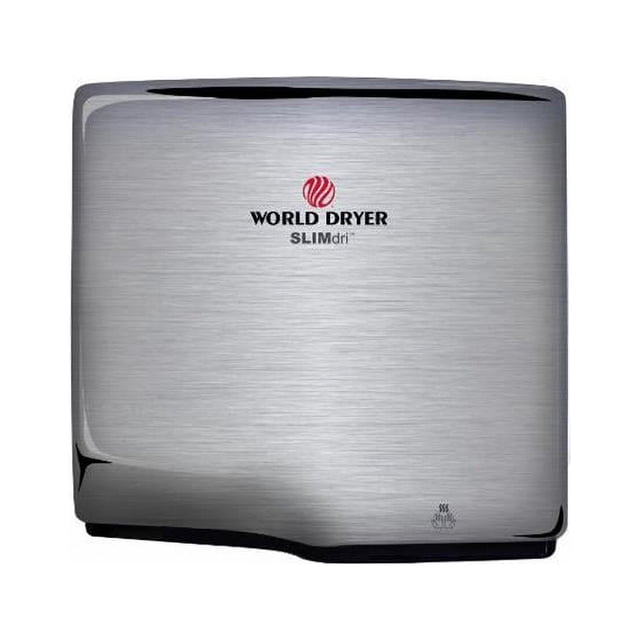 World Dryer L-973A Slimdri&44; Acier Inoxydable Brossé&44; Main Conforme Ada Monté en Surface