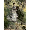 thumbnail image 3 of Renoir, Pierre-Auguste 14x18 Black Modern Framed Museum Art Print Titled - The Lovers, 3 of 5