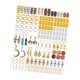 thumbnail image 4 of 184x accesorios para el cabello de cabello colgantes para el cabello, suministros decoración de la fiesta para mujeres, joyas para el cabello, cuentas, 4 of 8