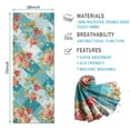 thumbnail image 2 of Pioneer Flower Floral Print Pattern Hot Yoga Mat Towel Non Slip for Hot Yoga - Quick-Drying Yoga Mat Cover with 4 Corner Pockets with Travel Bag - Hot Yoga Towel Non Slip 70"x26", 2 of 6
