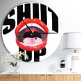 thumbnail image 2 of DesignArt Female Lips Large Wall Clock, 2 of 2