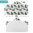 thumbnail image 4 of Yayeee Kids Hooded Towel with Hand Pockets Beach Soft Absorbent Bath Wrap 50 x 23.5 inch, Black Floral Cat Pattern, 4 of 5