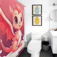 thumbnail image 4 of Cute Dragon Baby Door Shower Curtain Cute Dragon Baby Bathroom Decor Fabric Polyester Waterproof 12 Pack Hooks, 4 of 7