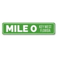thumbnail image 2 of Mile 0 Key West Novelty Decor, Metal Wall Sign - 4x18 Inches, 2 of 4