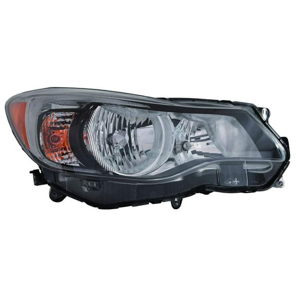 KAI New CAPA Certified Standard Replacement Passenger Side Headlight Assembly, Fits 2012-2013 Subaru Impreza