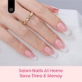 thumbnail image 3 of Gel blanco con forma de escarabajo, punta francesa, larga y cuadrada, de la marca Press on Nails, 3 of 7