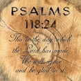 thumbnail image 2 of Lewis, Sheldon 26x26 Black Ornate Wood Framed with Double Matting Museum Art Print Titled - Psalms 118-24, 2 of 4