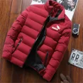thumbnail image 3 of 2024 nuevo Otoño Invierno simplicidad moda Casual calidez gruesa impermeable a prueba de viento marca signo estampado cremallera chaqueta abrigo, 3 of 5