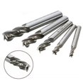 thumbnail image 3 of 5pcs/set Straight Shank End Mill Cutter 4 Flute Hss Drill Bit 4/6/8/10/12mm For Cnc Milling Tool, 3 of 5
