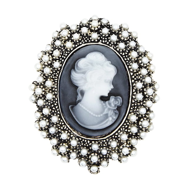 EeaseCA Retro Brooch Beautiful Queen Victoria Decorative Brooch for Scarf Bag Clothes