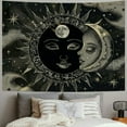 thumbnail image 2 of BCIIG  Sun and Moon Tapestry Sun with Stars Black and Beige Psychedelic Popular Mystic Aesthetic Tapestries Wall Hanging For Room, 2 of 6