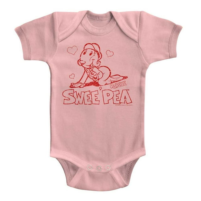 Popeye Sweet Pea Rose Clair Justaucorps Bébé Nb *