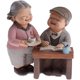 thumbnail image 1 of Regalo de cumpleaños, boda, regalo para personas mayores, anciano, anciana, figura decorativa para el hogar, sala de estar, decoración de resina, 1 of 4
