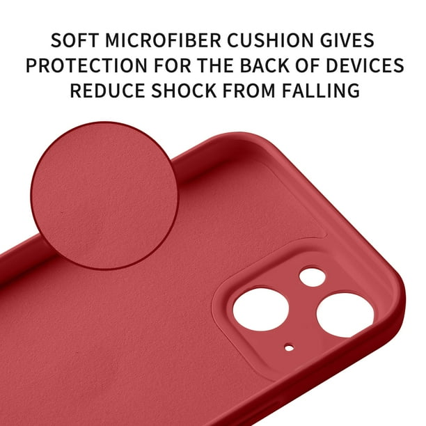 WXX Custodia In Silicone Per IPhone 13 Pro Max | Bianca | Sottile Con Microfibra E Ricarica Wireless - 5