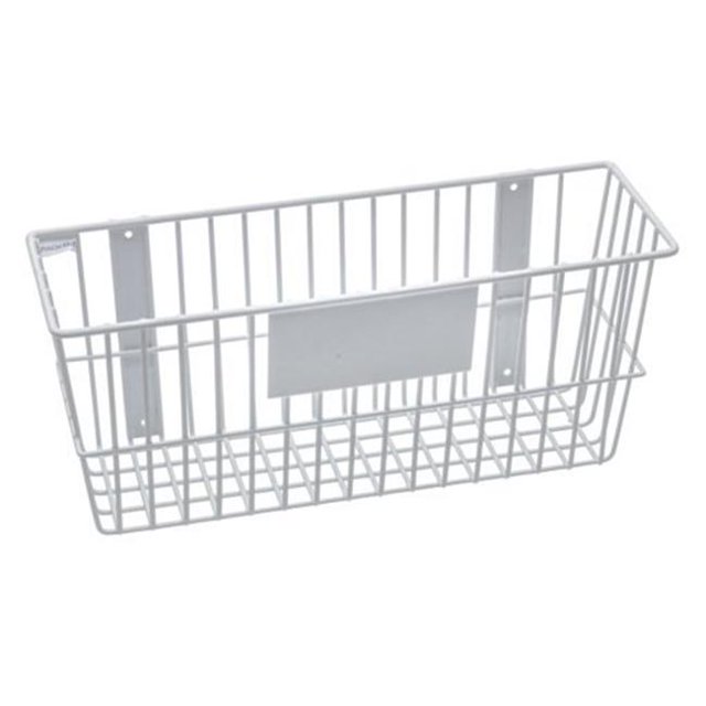 RACKEM RACKS 9188-W Panier en Fil Métallique 18 x 6 x 8 Po - Blanc
