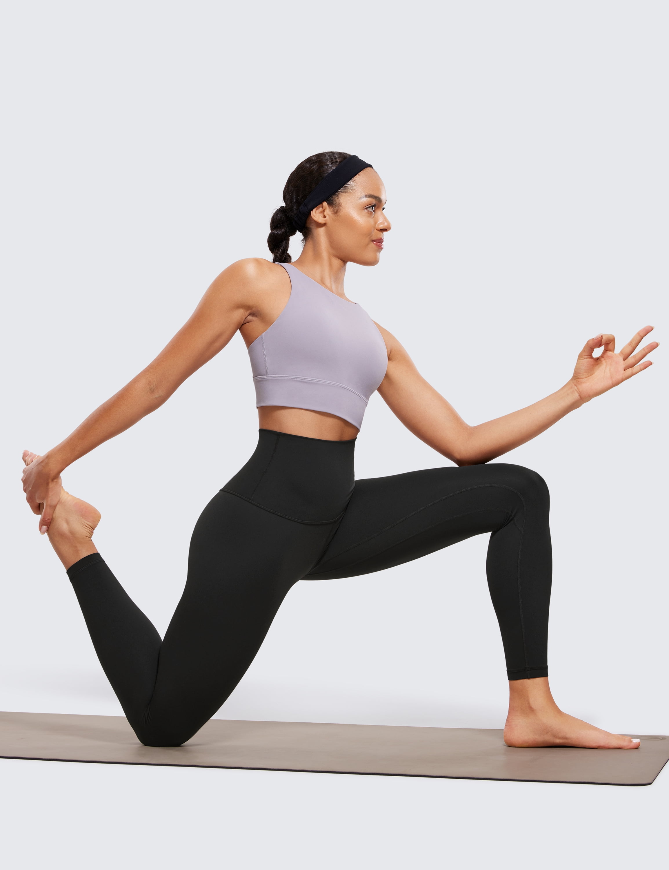 CRZ YOGA Super High Waisted Butterluxe Yoga Pants 25 Inches Workout Leggings for Women
