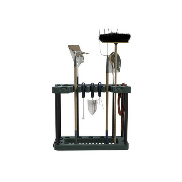 Stalwart M220006 Rolling Garden Tool Storage Rack Tower - Fits 40 Tools