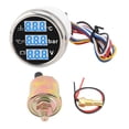 thumbnail image 2 of Boat Water Temp Oil Pressure Voltmeter Multifunctional Digital Display Triple Gage Set for RVs Boats, 2 of 7