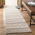 thumbnail image 3 of SAFAVIEH Natura Ermintrude Striped Cotton Area Rug, Ivory, 8' x 10', 3 of 5