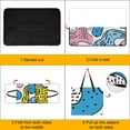 thumbnail image 4 of Color Wave Point Geometry Waterproof Picnic Blanket with Foldable Zipper, Suitable for Outdoor Use, Suitable for Travel, Camping, Beaches, Parks, Grasslands, Picnic Blanket Accessories, 4 of 8