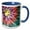 Blue/White, variant on 3drose, Tie Dye 5 Starburst Tie Dye Design Displays a Spectrum of Different Subtle Colors, 11oz Two-tone Green Mug