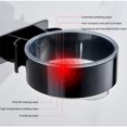 thumbnail image 4 of Soporte para secador de pelo de baño con adhesivo resistente al agua, estante para herramientas de cuidado del cabello, soporte de almacenamiento para secador de pelo montado en la pared, dorado JAMW Sencillez, 4 of 5