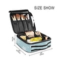 thumbnail image 4 of Makeup Train Case with Adjustable Dividers,Cosmetic Bag Portable Portability Bag Case Gifts Pattern Of Snowflakes, 4 of 8