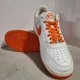 thumbnail image 1 of Size 11 Ni&ke Air Force 1 Shoes White Safety Orange 2011 Sneakers, 1 of 1