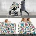 thumbnail image 6 of Car Seat Cover Baby, Turtle print D Baby Car Seat Cover for Baby Boys Girls Newborn , Infant Car Seat Canopy Cover Nursing Breastfeeding Cover Warm Blanket, 6 of 7
