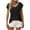 Black, variant on XFLWAM Women's V Neck Cap Sleeve Knit Sweater Summer Pullover Vest Casual Loose fit Tank Tops