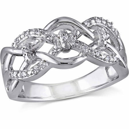 Miabella Diamond-Accent Sterling Silver Ring
