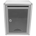 thumbnail image 4 of WEUVEB Modern Grey Wall-Mounted Lockable Mailbox Secure Letter Box for Home, Outdoor Use, and Weather Resistant, 4 of 8
