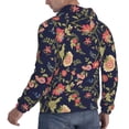thumbnail image 6 of Pofeuu Flower Print Mens Casual Hooded Collar Drawstring Hoodies Pullover Sweatshirts Casual Long Sleeve Shirts-3X-Large, 6 of 7