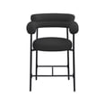 thumbnail image 6 of Meridian Furniture Blake Black Boucle Fabric Counter Stool (Set of 2), 6 of 8