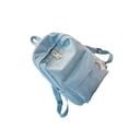 thumbnail image 2 of Sonducket de terciopelo, forro de poliéster de Color sólido, cremallera fácil de combinar, escolar universitaria para Mochilas Azul claro, 2 of 6