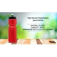 thumbnail image 4 of Water Bottles with Push Cap 28 oz. Set of 6, Bulk Pack - Reusable, Great for Gym, Hiking, Cycling, School - Red, 4 of 5