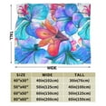 thumbnail image 3 of Kll Fleece Blanket Plush Throw Blanket Bright Flowers,Soft Fuzzy Cozy Flannel Blanket For Couch Sofa Bed.(50"X40"), 3 of 9