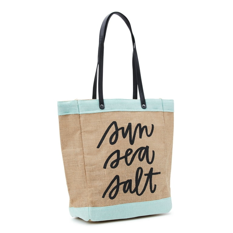 Burlap clearance beach tote