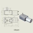 thumbnail image 3 of Motor de caja de engranajes helicoidales de baja velocidad de metal con reducción de par alto de 6 V CC (10 RPM) Ndcxsfigh Libre de BPA, 3 of 3