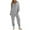 Gray, variant on pstuiky Women's Jumpsuits, Solid Color Loose Long Trousers with Pockets Active Fit Rompers for Women Brown L