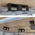 thumbnail image 4 of SIABC-Black Under Desk Laptop Holder Mount with Screw, Under Desk Laptop Mount Bracket, Add On Under Table Keyboard Storage (3 Pcs), 4 of 4
