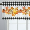 thumbnail image 6 of KuphiL10C Fall Plaid Valance Curtains for Kitchen Bedroom, Thanksgiving Kitchen Valance for farmhouse Windows, Rod Pocket, 54x18 inch, 2 Panel, 6 of 7