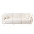 thumbnail image 5 of Beige Living Room , 98.5" With Thick Back Cushions & Wood Frame For Space, 3 Long-lasting Comfort, 5 of 5
