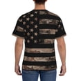 thumbnail image 2 of Naloa American Flag with Desert Camouflage Men's T-Shirt Sport T-shirt Men's Basic Tee Casual Men's Shirt, Round Neck, Short Sleeves - Medium, 2 of 5