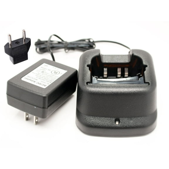 Icom IC-A6 Charger with EU Adapter - Replacement for Icom BP-210 Two-Way Radio Chargers (100-240V)