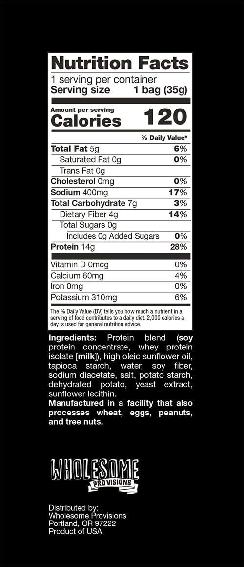 Protein Chips, 14g Protein, 3g-4g Net Carbs, Gluten Free, Keto Snacks, Low Carb Snacks, Protein Crisps, Keto-Friendly, Made in USA (Sea Salt Vinegar, 7 Pack)